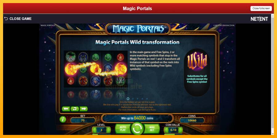 Magic Portals gaming machine for money, picture 5