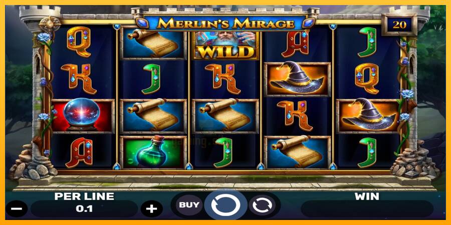 Merlins Mirage gaming machine for money, picture 1