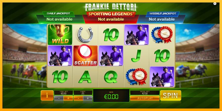 Frankie Dettori Sporting Legends gaming machine for money, picture 2