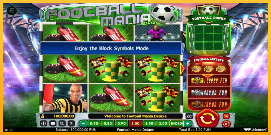 Football Mania Deluxe gaming machine for money, picture 2