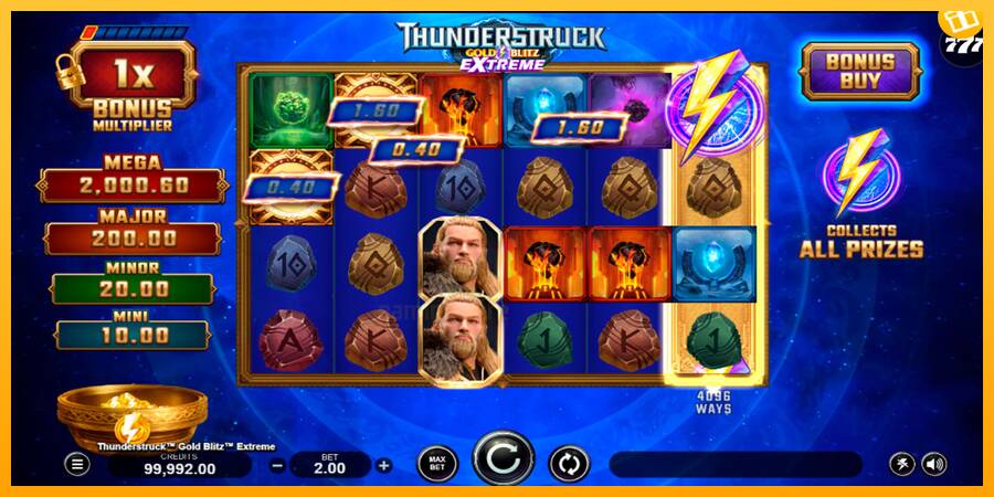 Thunderstruck Gold Blitz Extreme gaming machine for money, picture 2