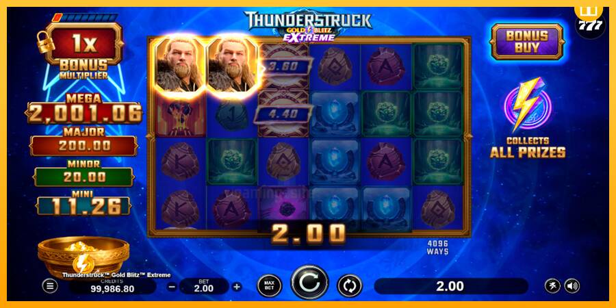 Thunderstruck Gold Blitz Extreme gaming machine for money, picture 4