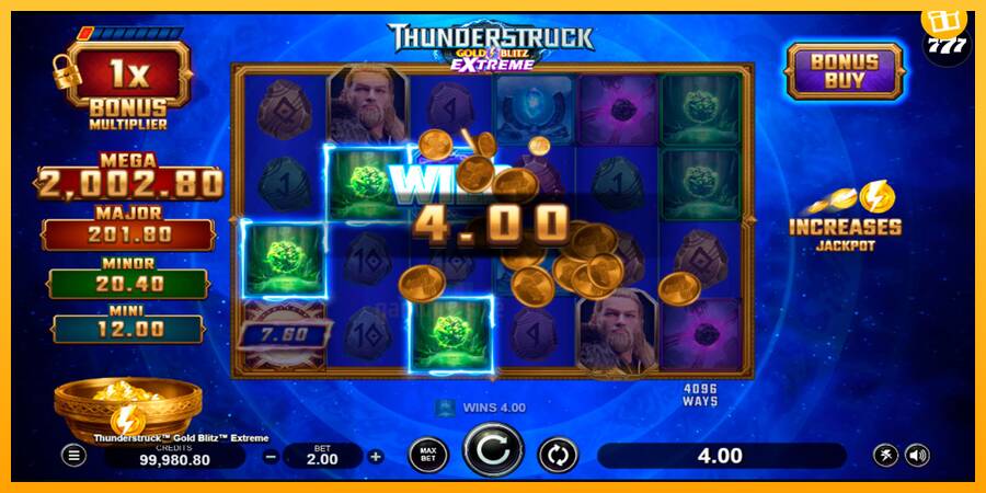 Thunderstruck Gold Blitz Extreme gaming machine for money, picture 5