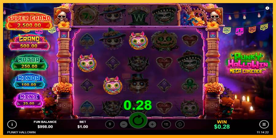 Punky HalloWin Mega Cascade gaming machine for money, picture 2