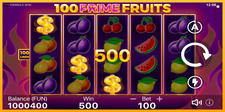 100 Prime Fruits gaming machine for money, picture 2