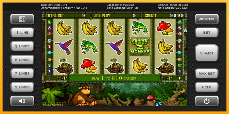 Crazy Monkey 2 gaming machine for money, picture 1