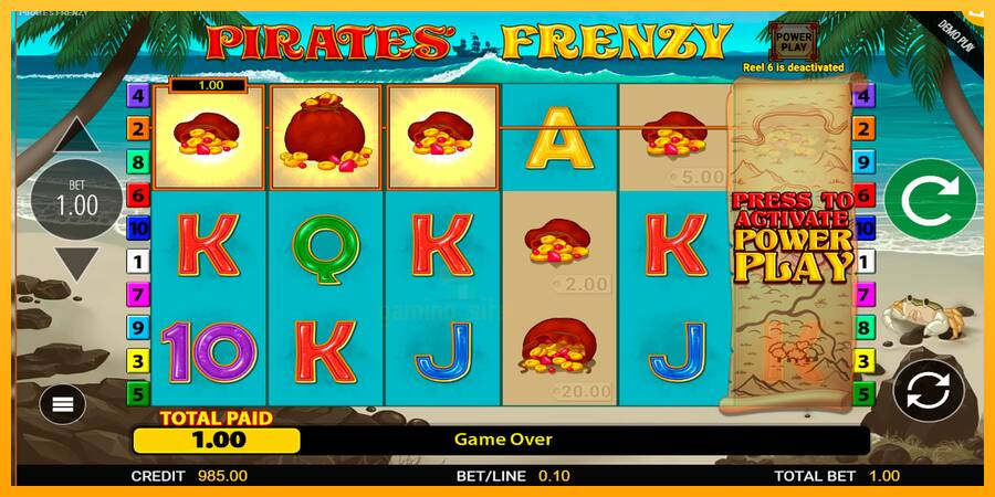 Pirates Frenzy gaming machine for money, picture 4