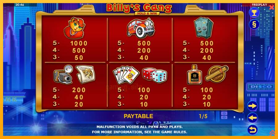 Billys Gang gaming machine for money, picture 5