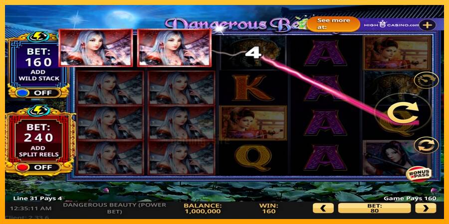 Dangerous Beauty Power Bet gaming machine for money, picture 3