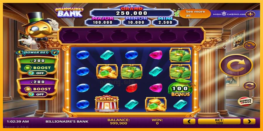 Billionaires Bank gaming machine for money, picture 2