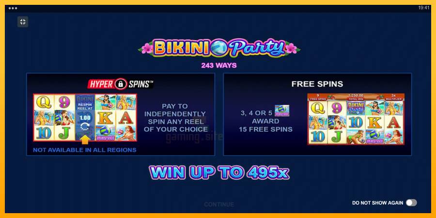 Bikini Party gaming machine for money, picture 1