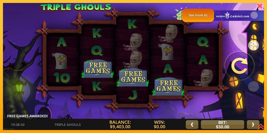 Triple Ghouls gaming machine for money, picture 3