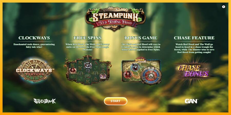 Steampunk Red Riding Hood gaming machine for money, picture 1