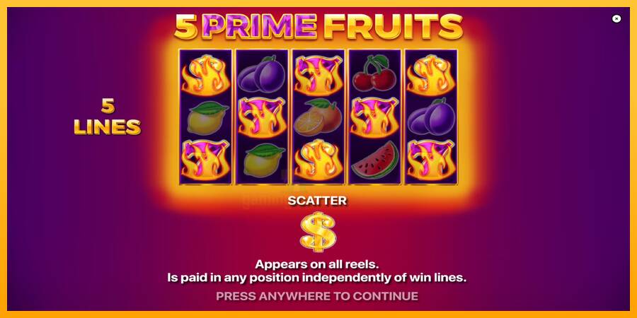 5 Prime Fruits gaming machine for money, picture 1