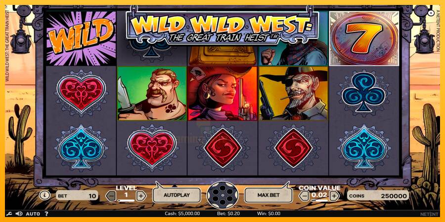 Wild Wild West gaming machine for money, picture 1