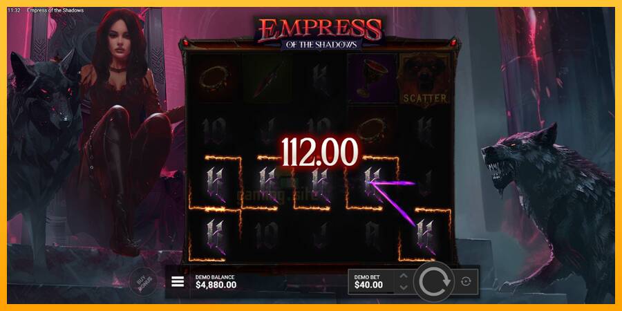 Empress of the Shadows gaming machine for money, picture 3