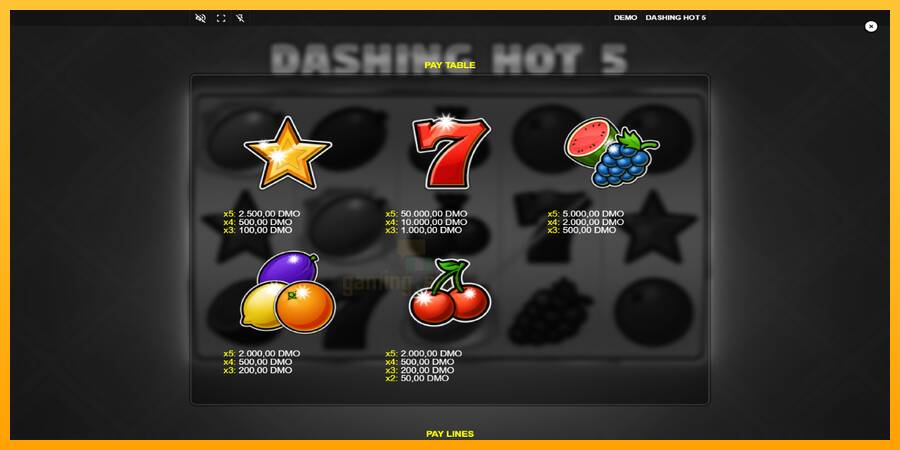 Dashing Hot 5 gaming machine for money, picture 5