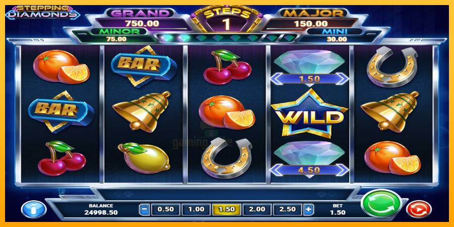 Stepping Diamonds gaming machine for money, picture 3