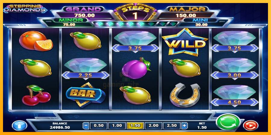 Stepping Diamonds gaming machine for money, picture 4