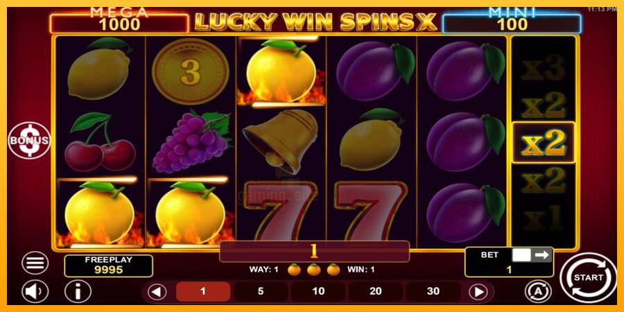 Lucky Win Spins X gaming machine for money, picture 3