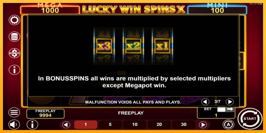 Lucky Win Spins X gaming machine for money, picture 6