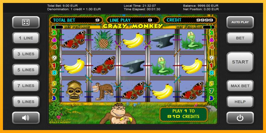 Crazy Monkey gaming machine for money, picture 1