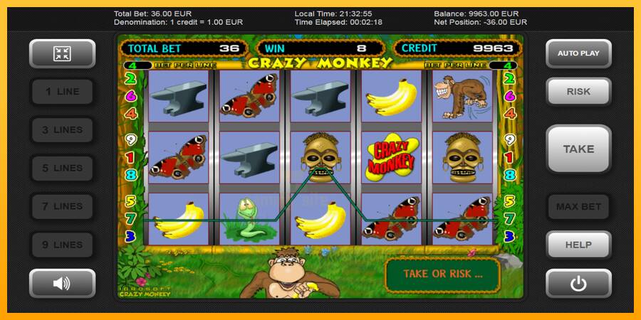 Crazy Monkey gaming machine for money, picture 2