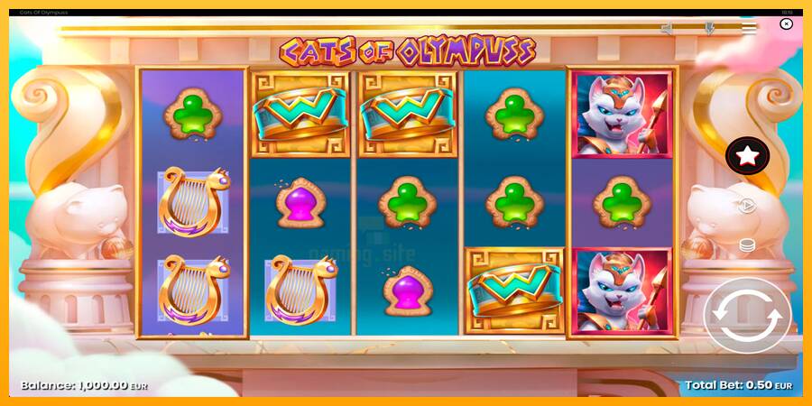 Cats of Olympuss gaming machine for money, picture 1