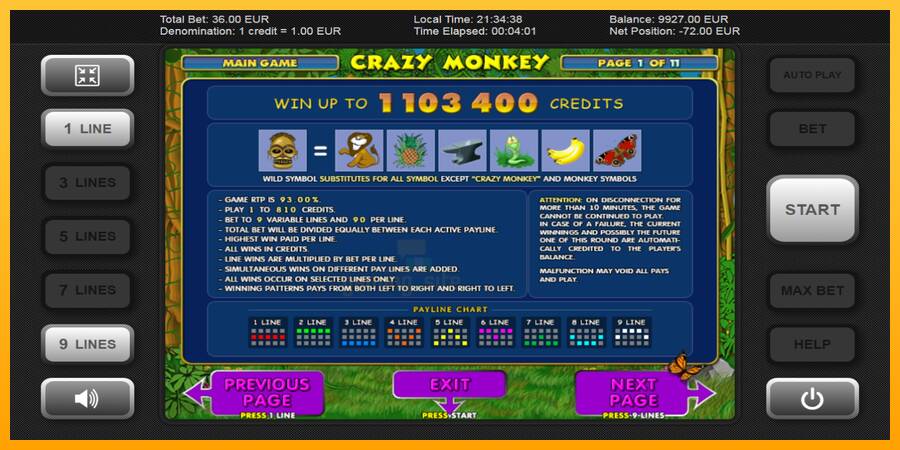 Crazy Monkey gaming machine for money, picture 4