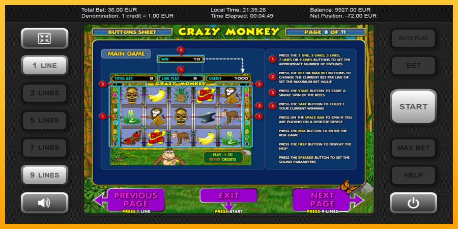 Crazy Monkey gaming machine for money, picture 5