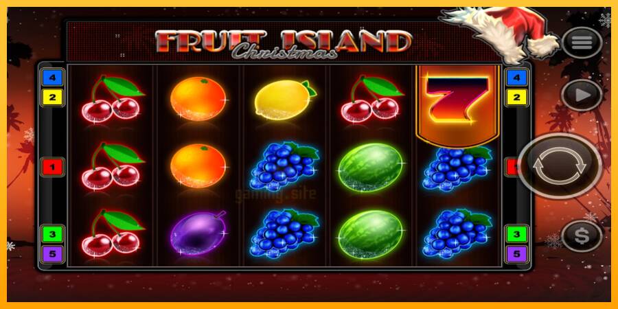 Fruit Island Christmas gaming machine for money, picture 1