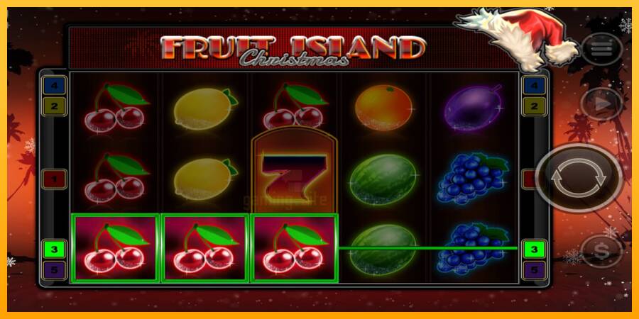 Fruit Island Christmas gaming machine for money, picture 2