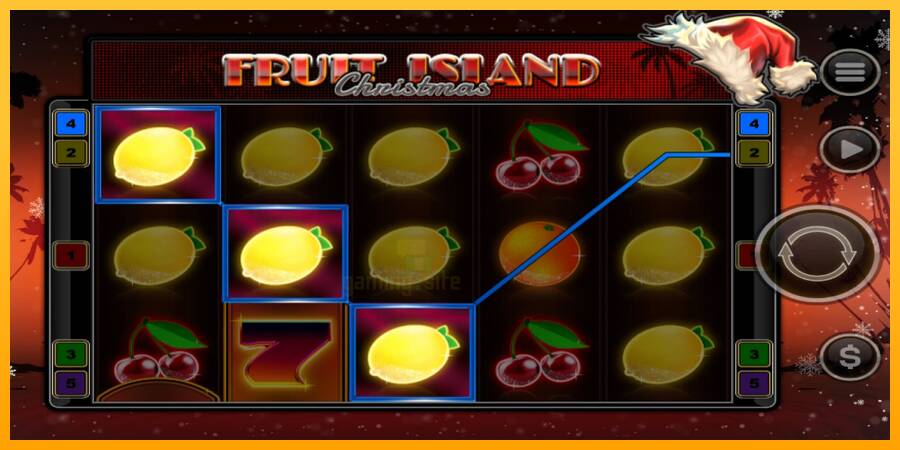 Fruit Island Christmas gaming machine for money, picture 3