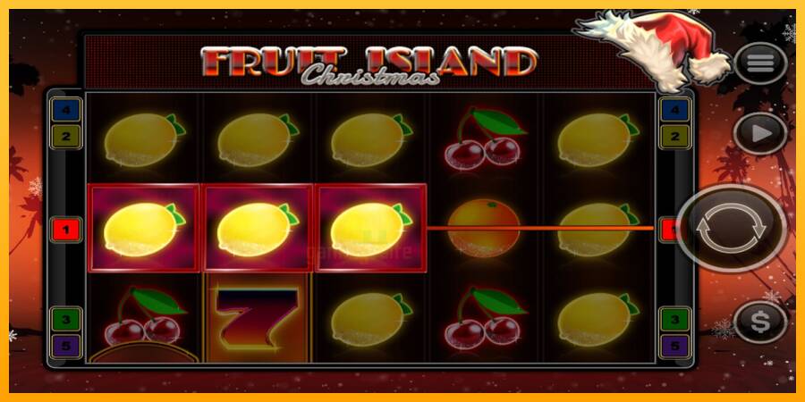 Fruit Island Christmas gaming machine for money, picture 4