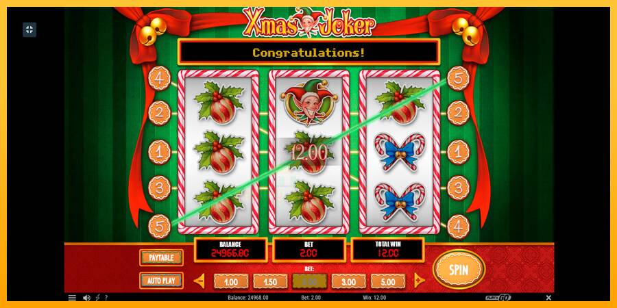 Xmas Joker gaming machine for money, picture 4