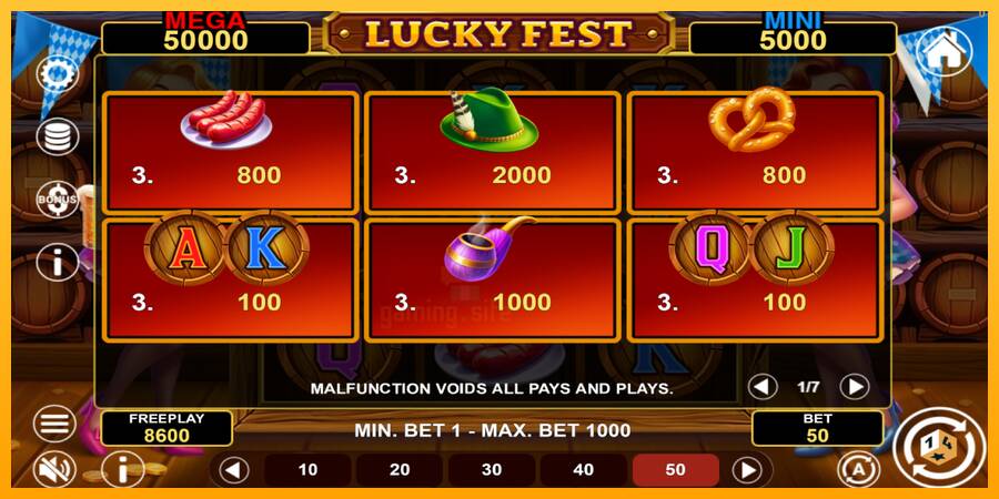 Lucky Fest Hold & Win gaming machine for money, picture 5