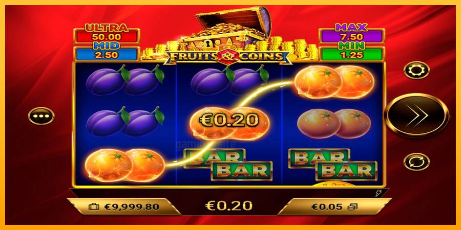 Fruits & Coins gaming machine for money, picture 3