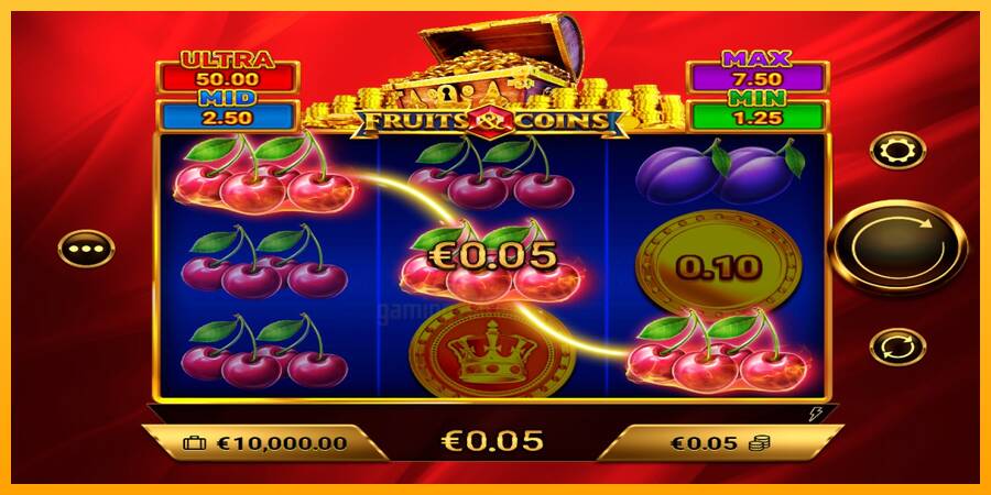 Fruits & Coins gaming machine for money, picture 4