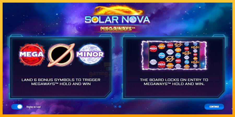 Solar Nova Megaways gaming machine for money, picture 1