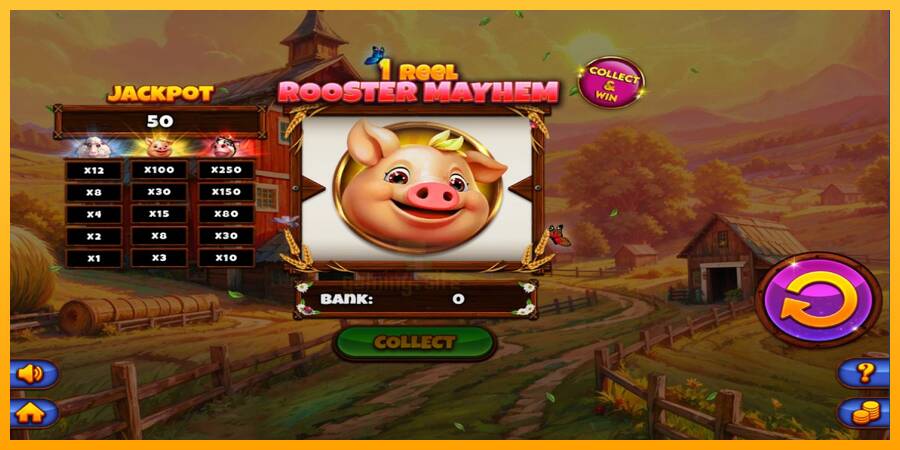 1 Reel Rooster Mayhem gaming machine for money, picture 3