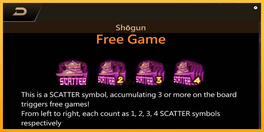 Shogun gaming machine for money, picture 5