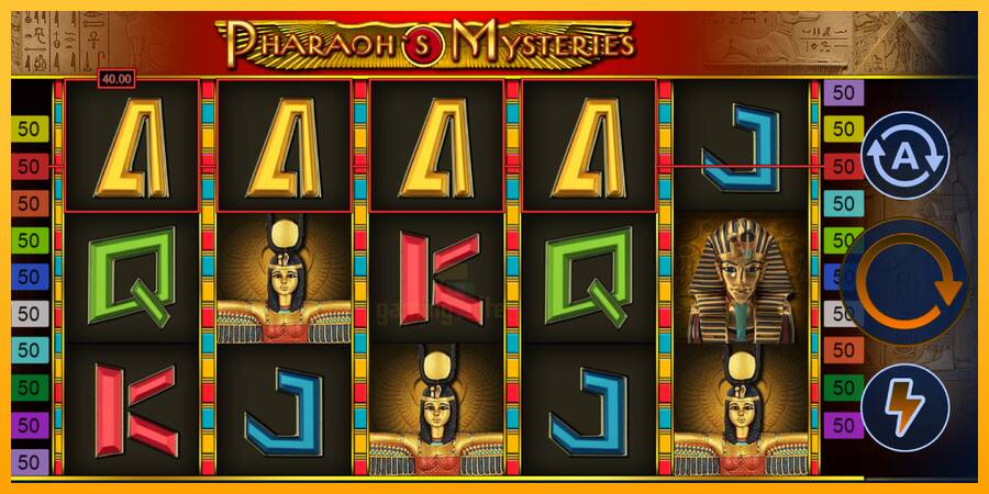 Pharaohs Mysteries gaming machine for money, picture 4