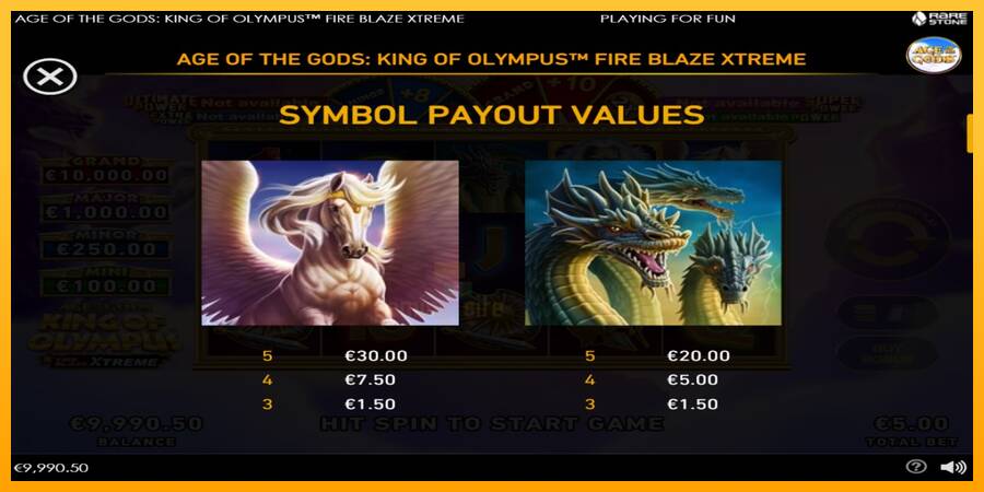 Age of the Gods: King of Olympus Fire Blaze Xtreme gaming machine for money, picture 6