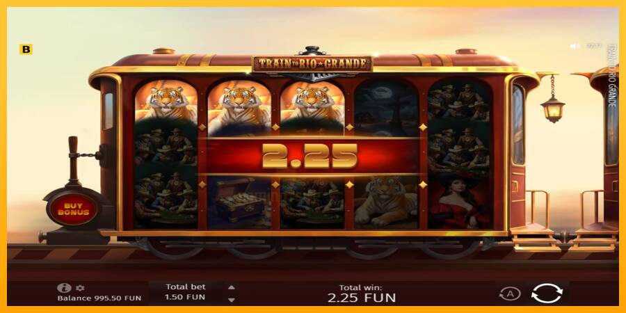 Train to Rio Grande gaming machine for money, picture 3