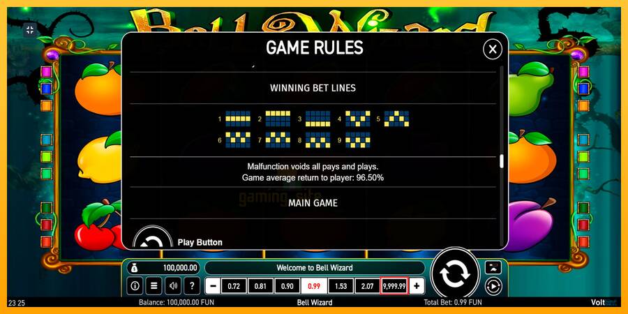 Bell Wizard gaming machine for money, picture 4