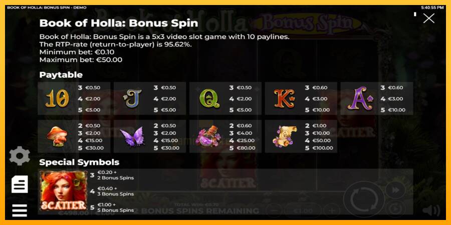 Book of Holla: Bonus Spin gaming machine for money, picture 4