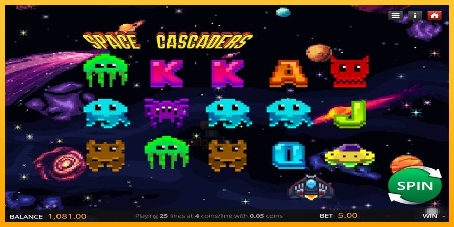 Space Cascaders gaming machine for money, picture 1