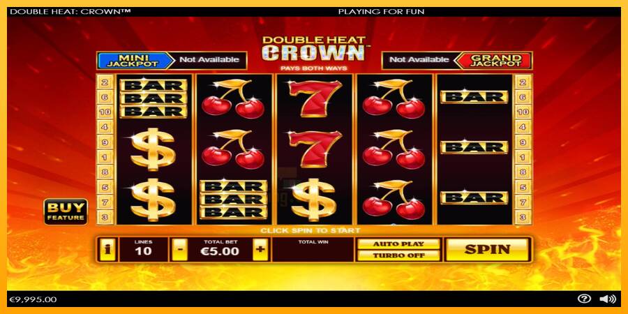 Double Heat: Crown gaming machine for money, picture 2