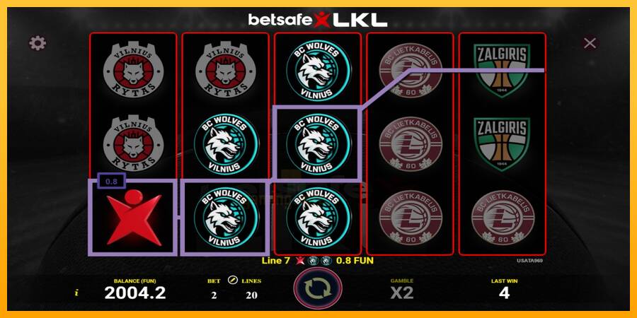 Betsafe LKL gaming machine for money, picture 2