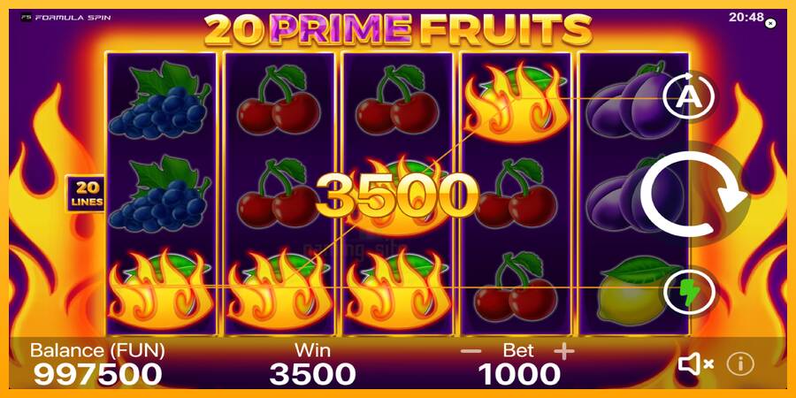 20 Prime Fruits gaming machine for money, picture 2